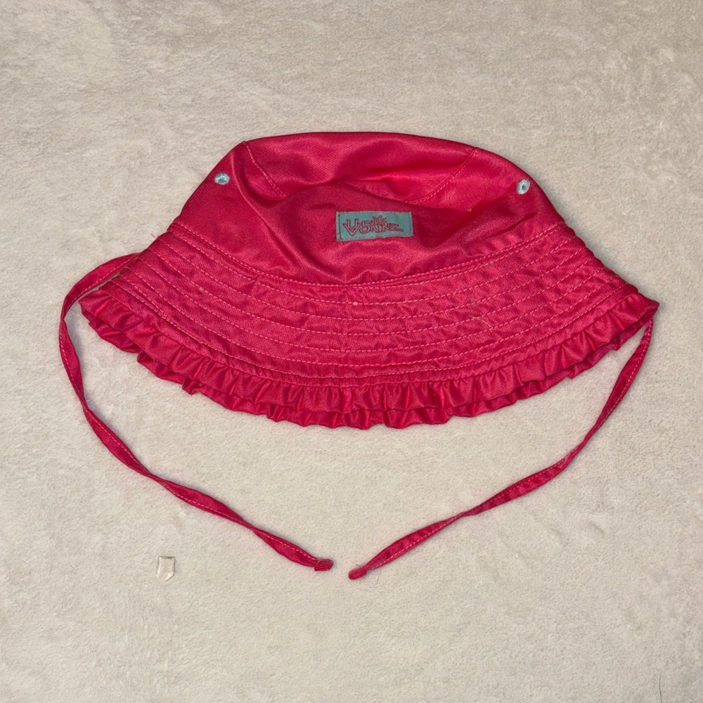 UV skinz 12-18 month Vibrant Pink Ruffle Bucket Hat baby girls clothing